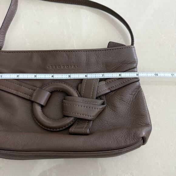 Sequoia Harmony Crossbody Purse - Soft Brown Leather, Zip Top - Picture 7 of 10